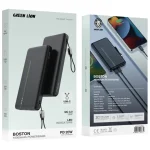 Green Lion Boston 20000mAh Power Bank PD 20W - Black