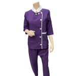 Uniform With A Stand-Up Collar Dark Purple-FZ118