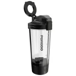 Porodo Lifestyle Grip & Mix Protein Shaker Bottle - Black