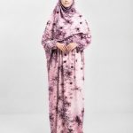 Blush Blossom One-Piece Prayer Dress (Khimar with Attached Abaya)